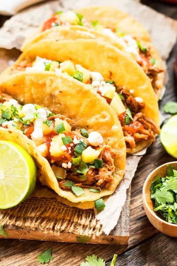 Slow Cooker Pineapple Pulled Pork Tacos