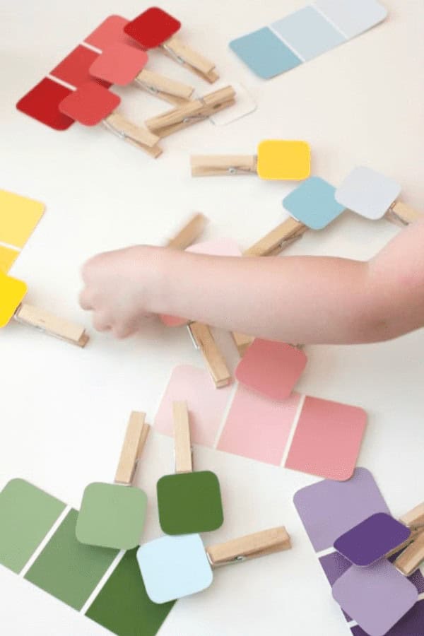 Paint Chip Color-Matching Activity