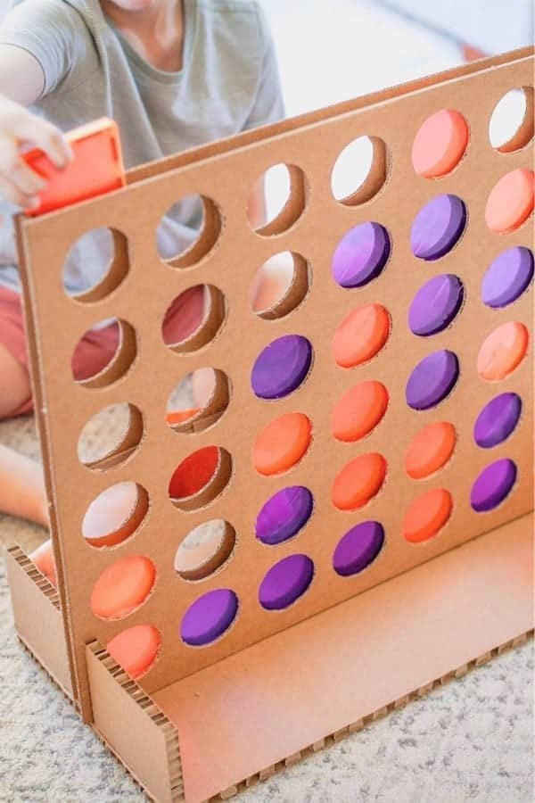 Cardboard DIY Connect Four