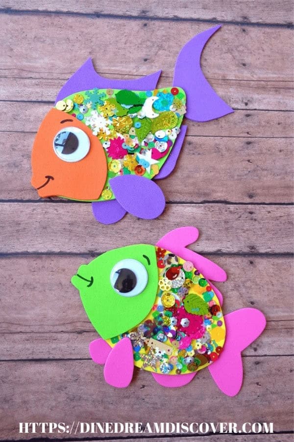 Confetti Fish Craft for Kids