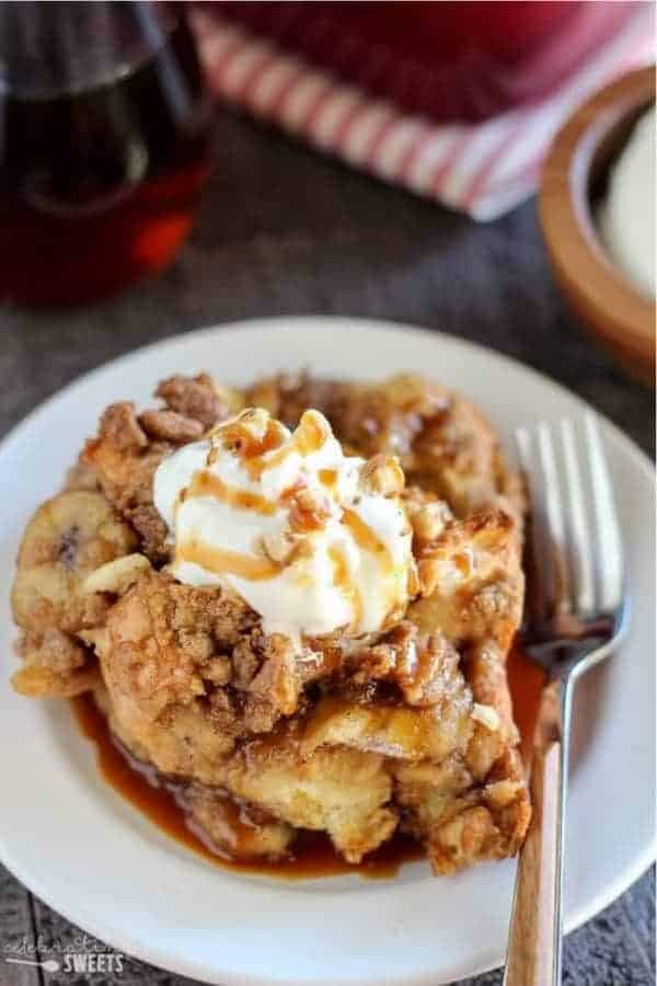 Brown Sugar Banana French Toast Casserole