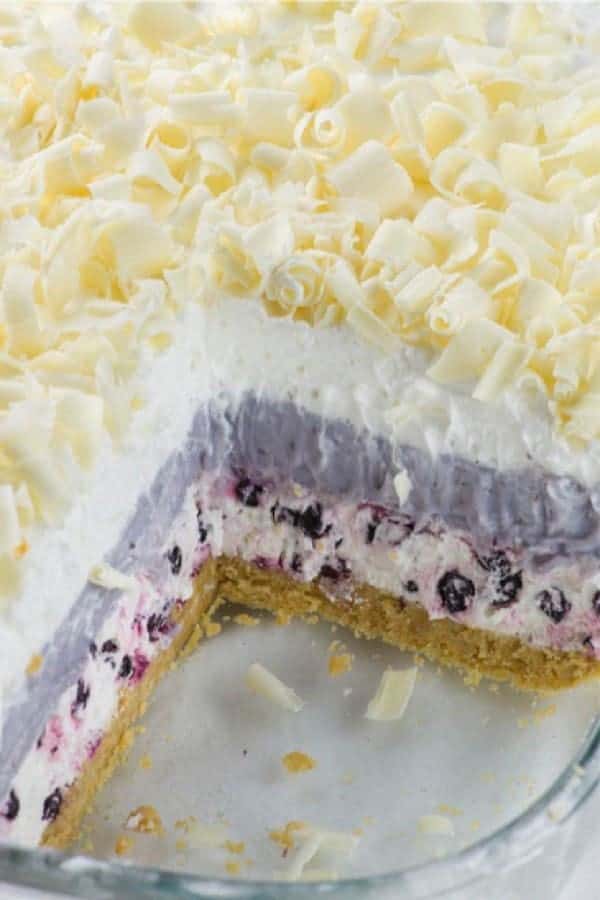 White Chocolate Blueberry Lasagna