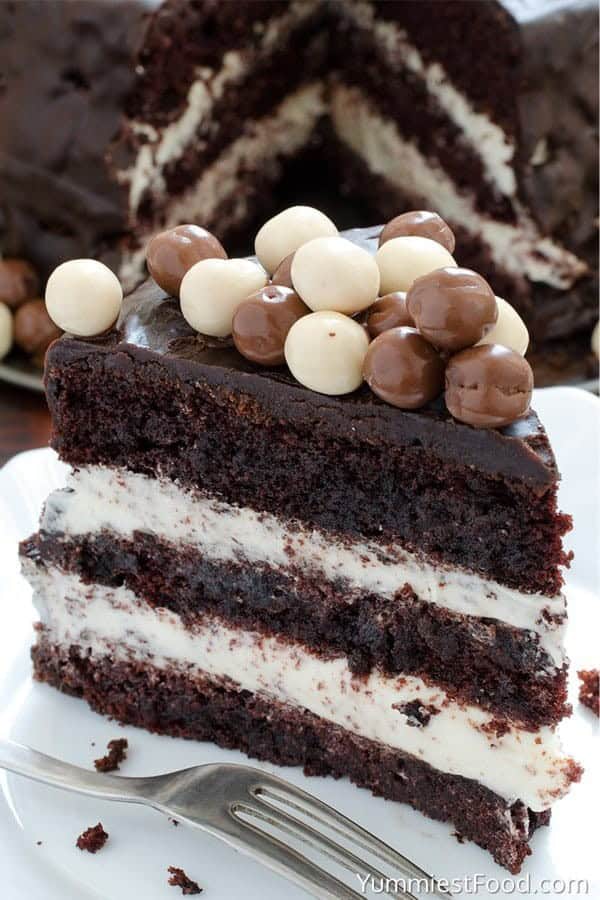 Chocolate Layer Cake with Cream Cheese Filling