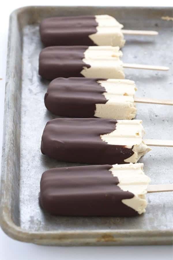 Keto Chocolate Peanut Butter Popsicles