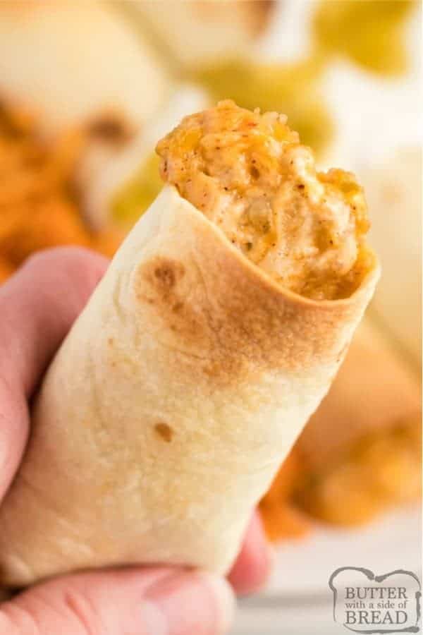 Baked Chicken Taquitos