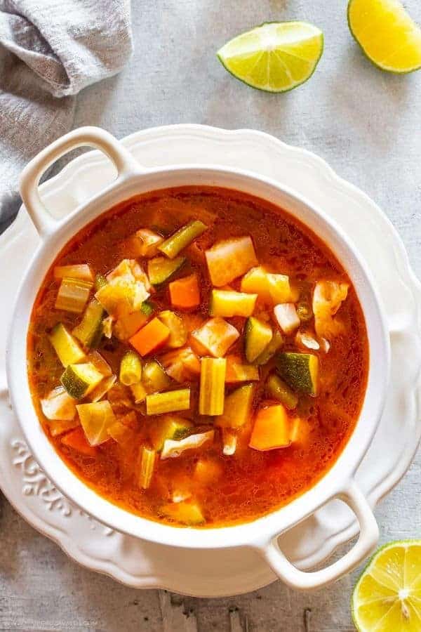 SOPA DE VERDURAS (MEXICAN VEGETABLE SOUP)