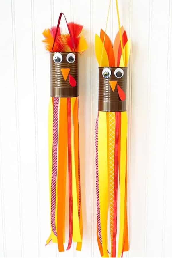 Thanksgiving Turkey Windsock Craft