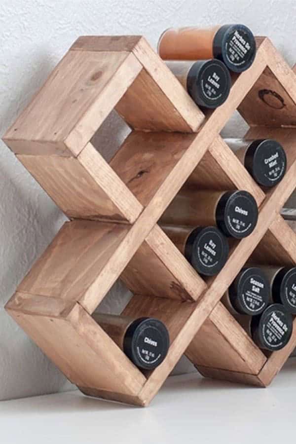 Scrap Wood Spice Rack