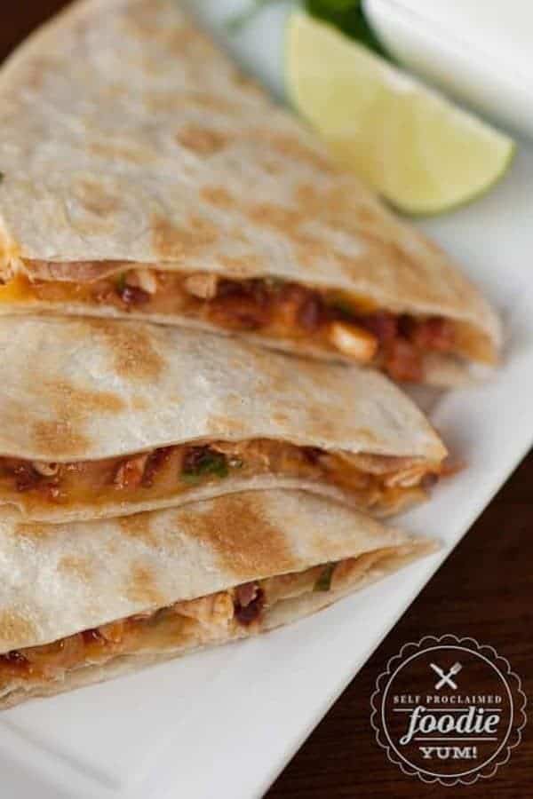 Chipotle Chicken Quesadillas