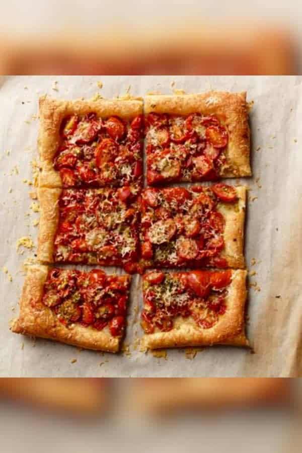 ROASTED TOMATO AND GARLIC TART