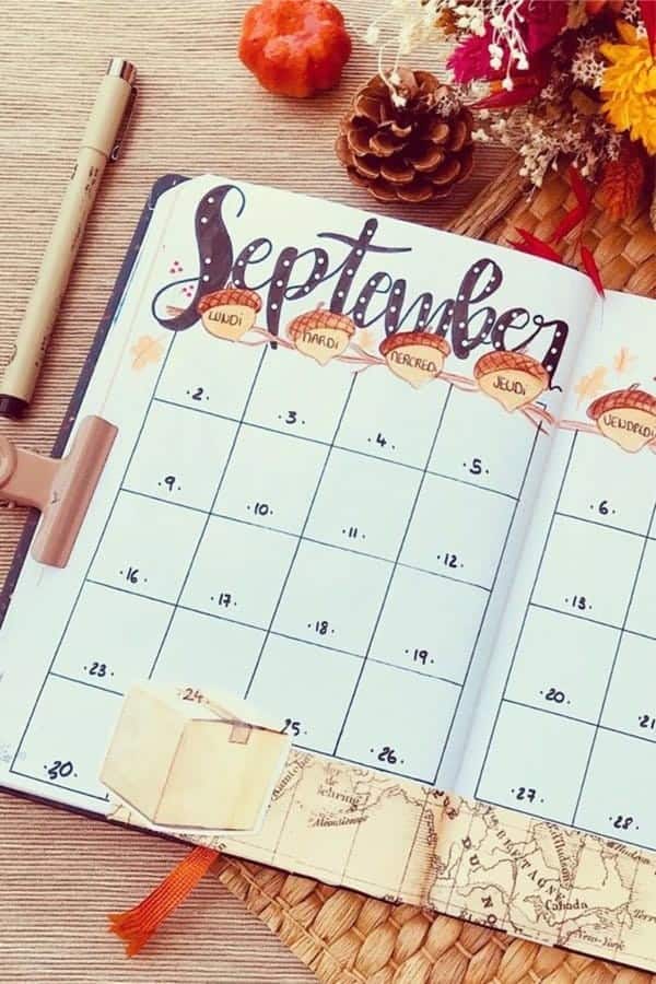 September Monthly Spread