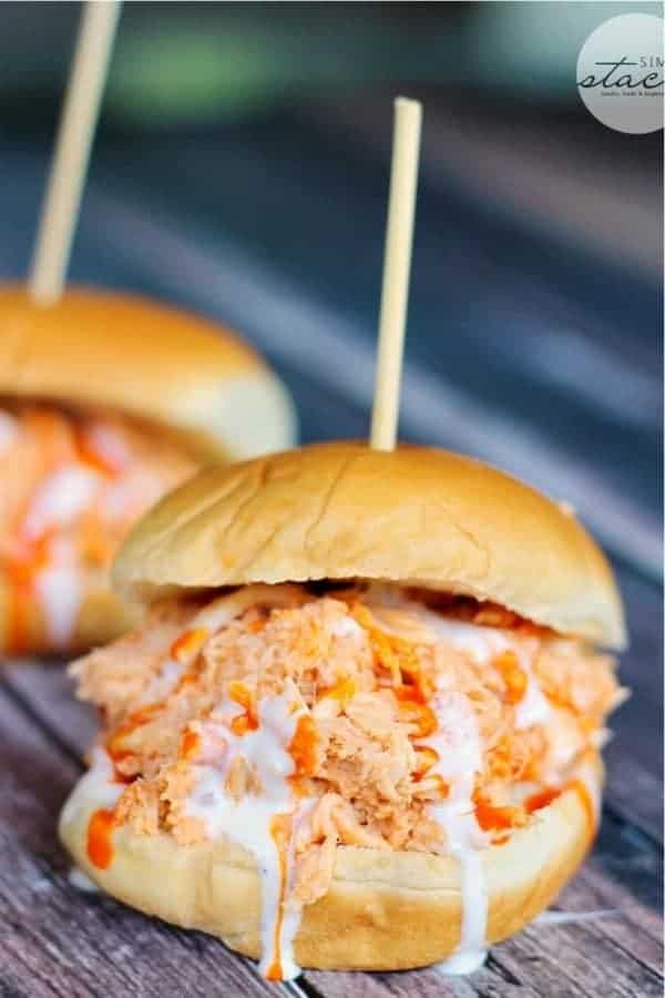 Slow Cooker Buffalo Chicken Sliders