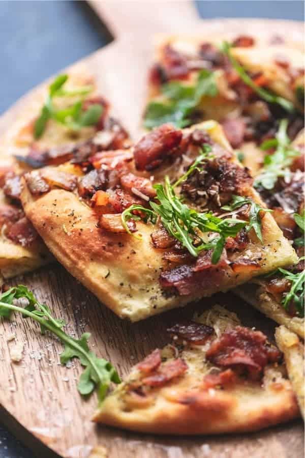 Caramelized Onion and Bacon Flatbread