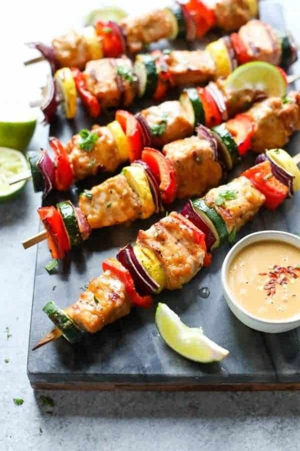 GRILLED PORK KEBABS