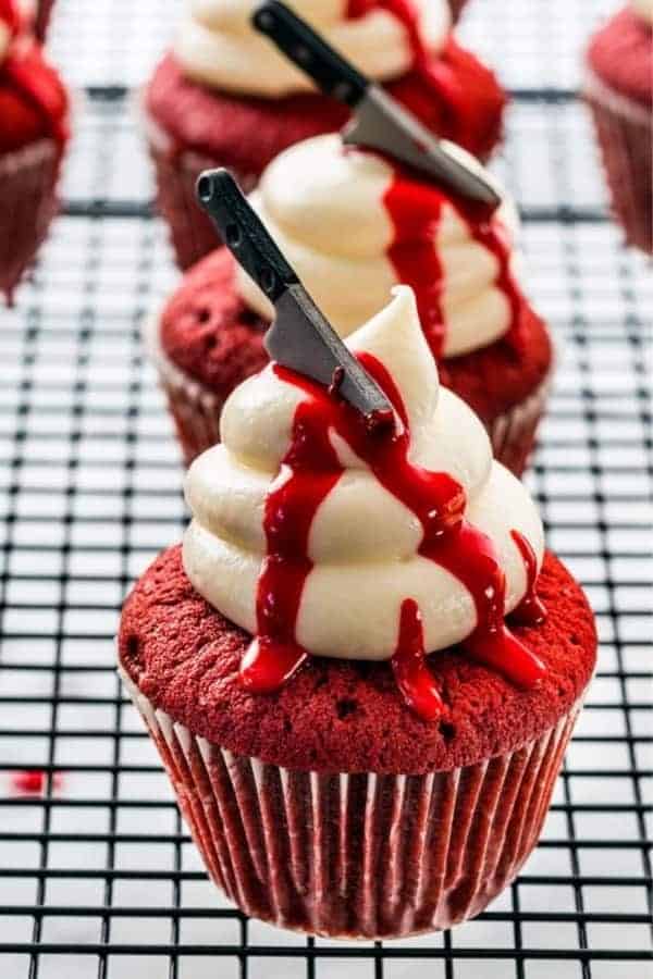 Halloween Red Velvet Cupcakes