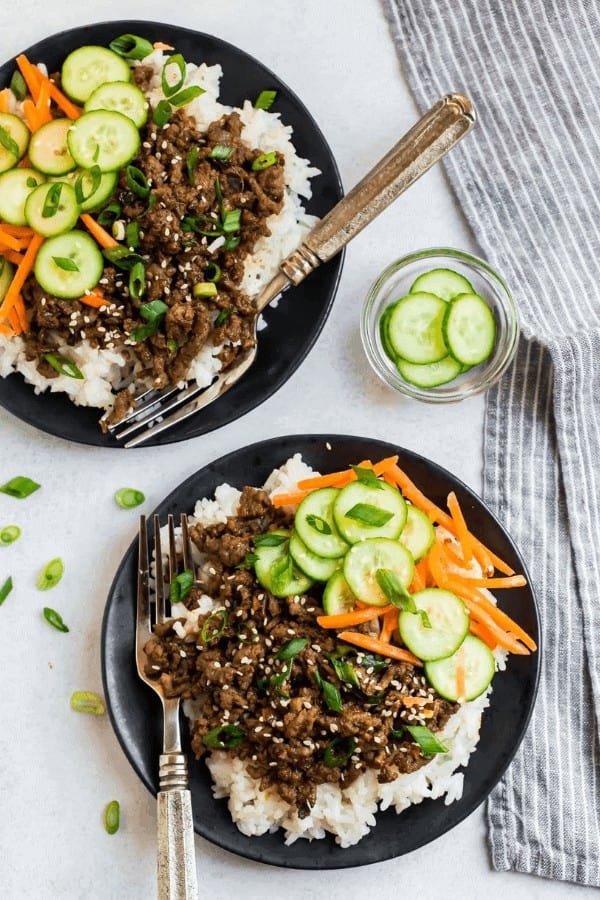 Korean Beef Bibimbap Bowl