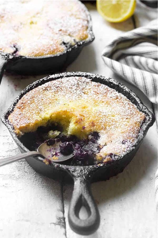 Blueberry Lemon Pudding Cake