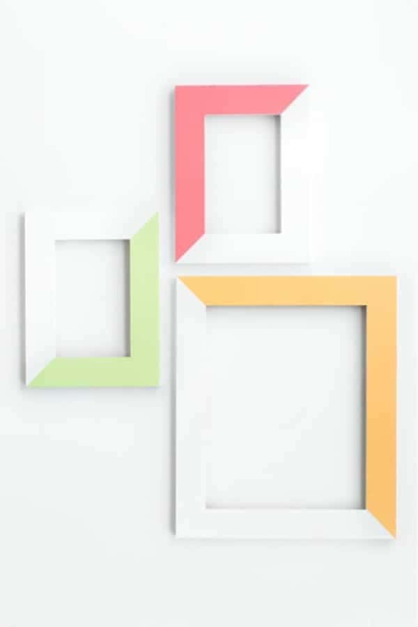 DIY Two-Tone Painted Picture Frame Makeover