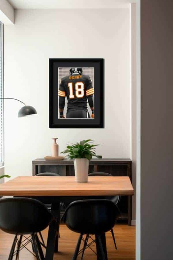 PERSONALIZED FOOTBALL JERSEY WALL ART