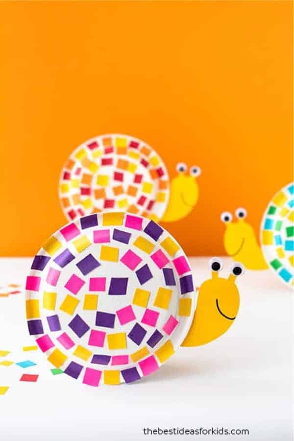 Paper Plate Snail Craft