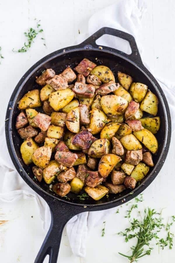 HERBY GARLIC STEAK BITES