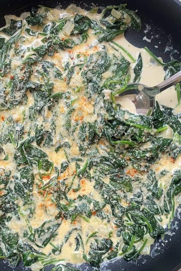 KETO CREAMED SPINACH WITH BOURSIN