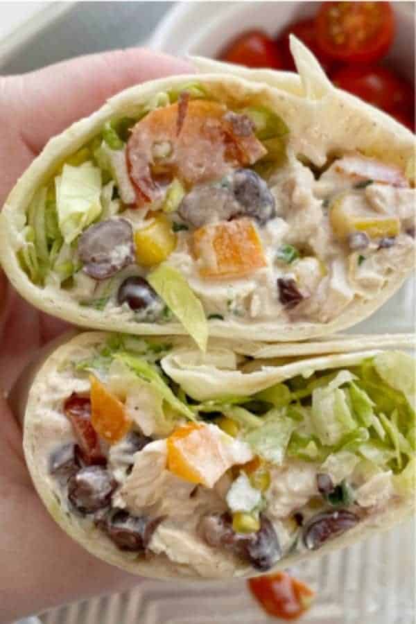 Santa Fe Chicken Salad Wraps