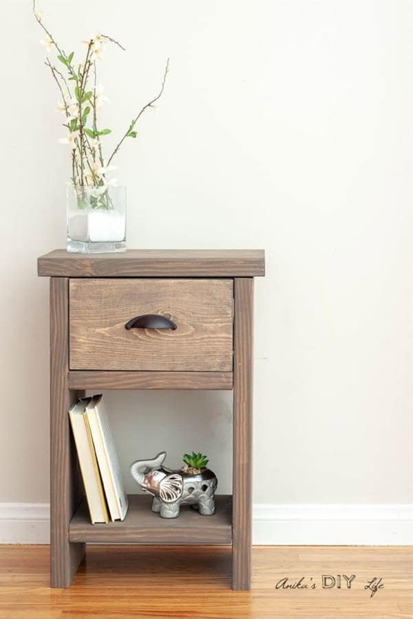 Easy DIY Nightstand With Hidden Compartment