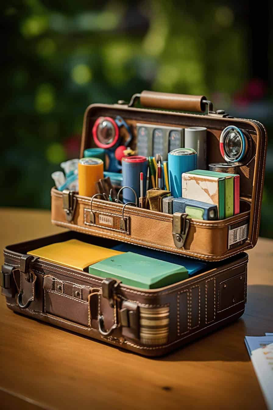 OLD-FASHIONED DESK ORGANIZER