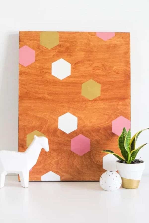 GEOMETRIC FELT PANEL WALL ART