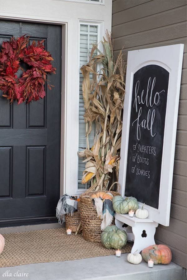 Rustic Fall Porch