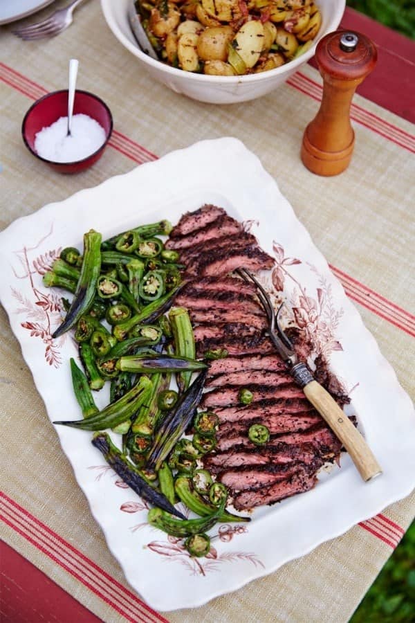 COFFEE AND BROWN SUGAR CRUSTED SKIRT STEAK