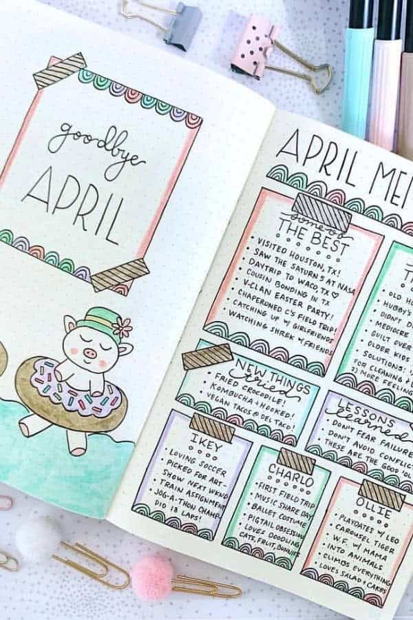 APRIL MEMORIES SPREAD