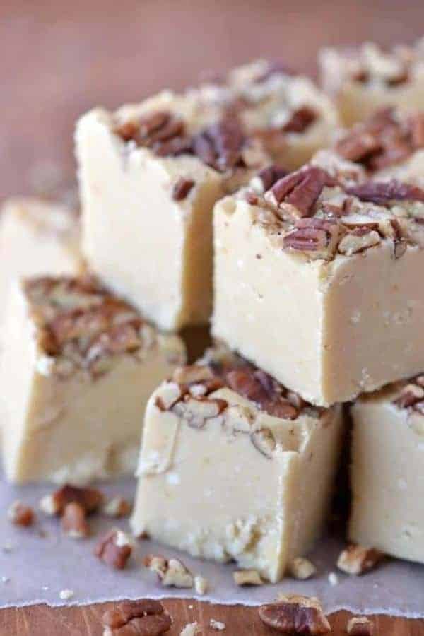 SALTED MAPLE PECAN FUDGE