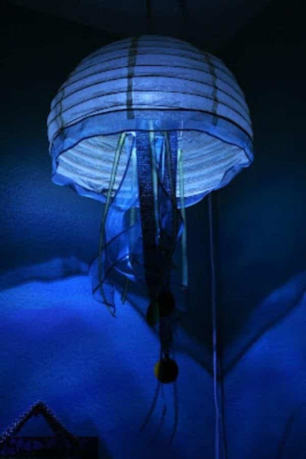 JELLYFISH PAPER LANTERN NIGHT-LIGHT