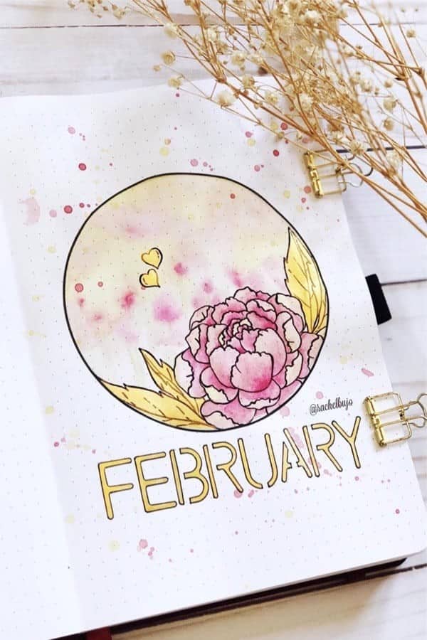 February Watercolor Cover