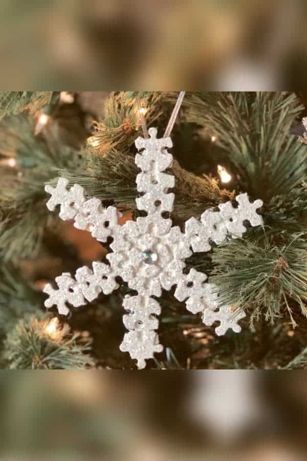 PUZZLE PIECE CHRISTMAS ORNAMENTS