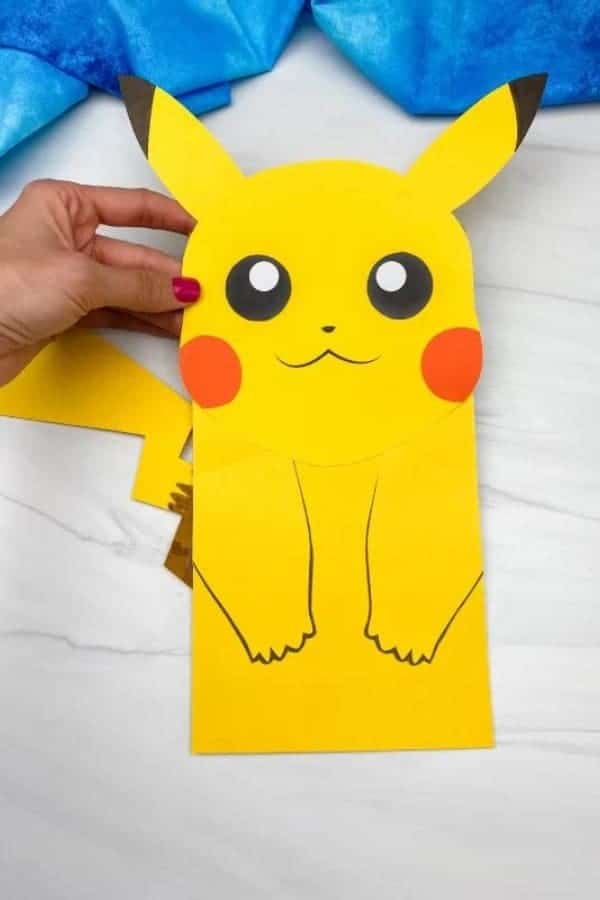 PIKACHU PAPER BAG PUPPET