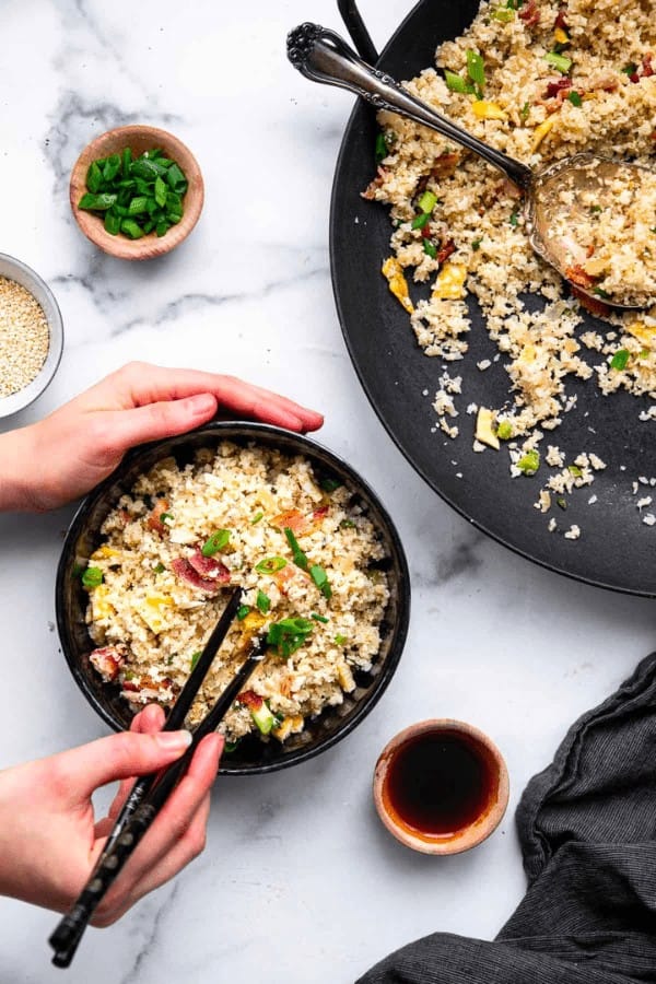 Bacon Cauliflower Fried Rice