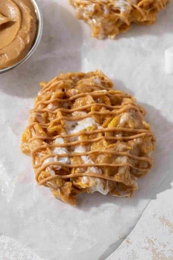 PEANUT BUTTER MARSHMALLOW CORNFLAKE COOKIES