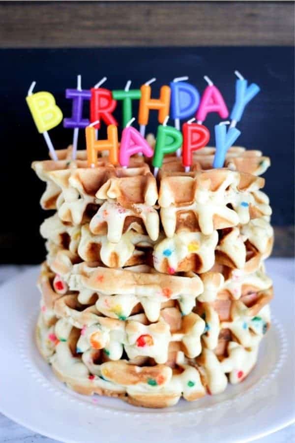 Funfetti Birthday Waffles