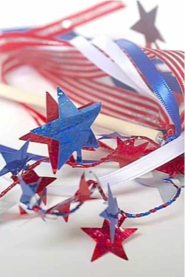 DIY Patriotic Wand Kids Craft