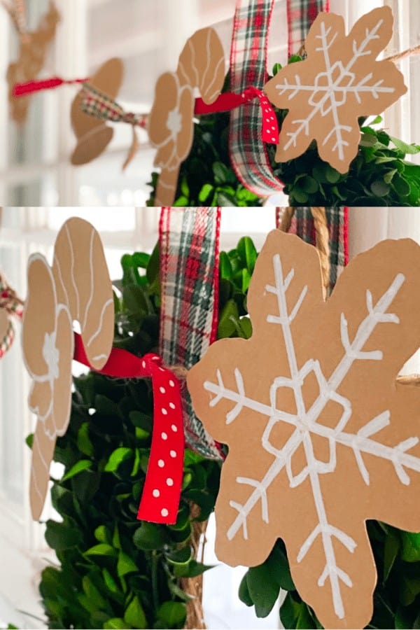 Cardboard Gingerbread Garland