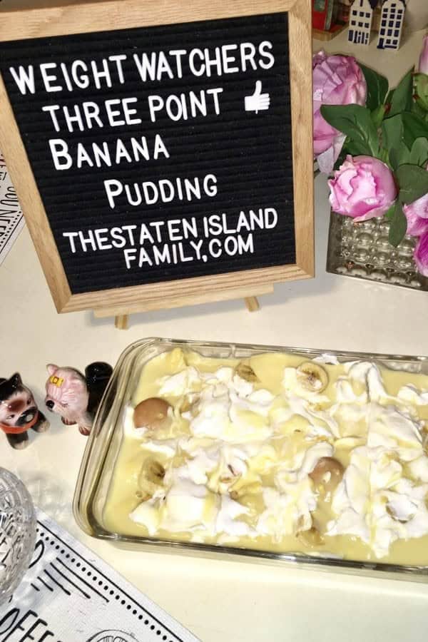 WEIGHT WATCHERS BANANA PUDDING