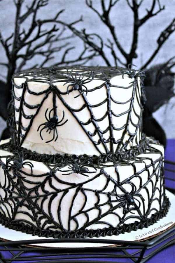 Black Velvet Spider Cake