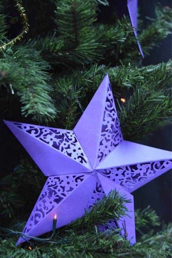 PRETTY 3D PAPER STAR TUTORIAL