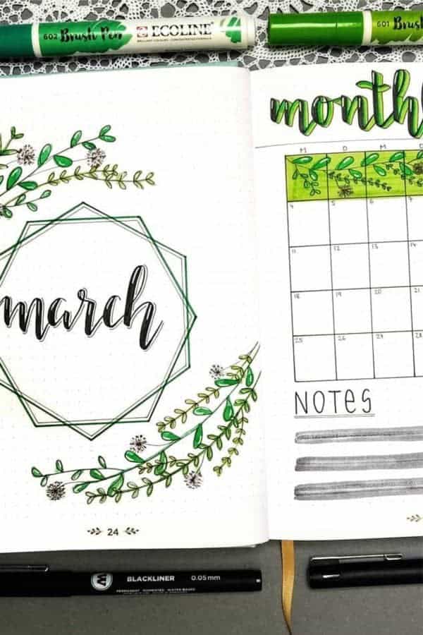 March Monthly Spread