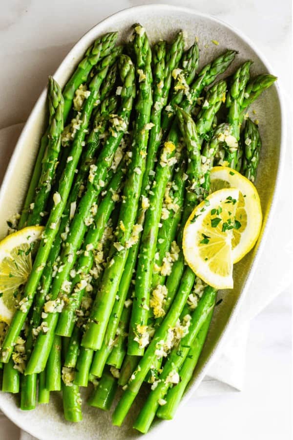 Lemon Garlic Asparagus