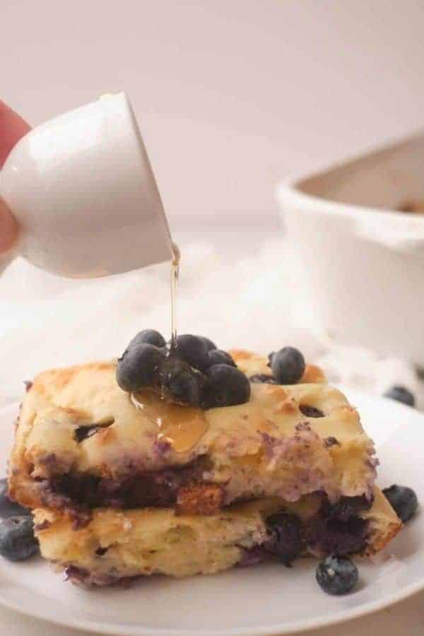 LEMON BLUEBERRY PANCAKE BAKE