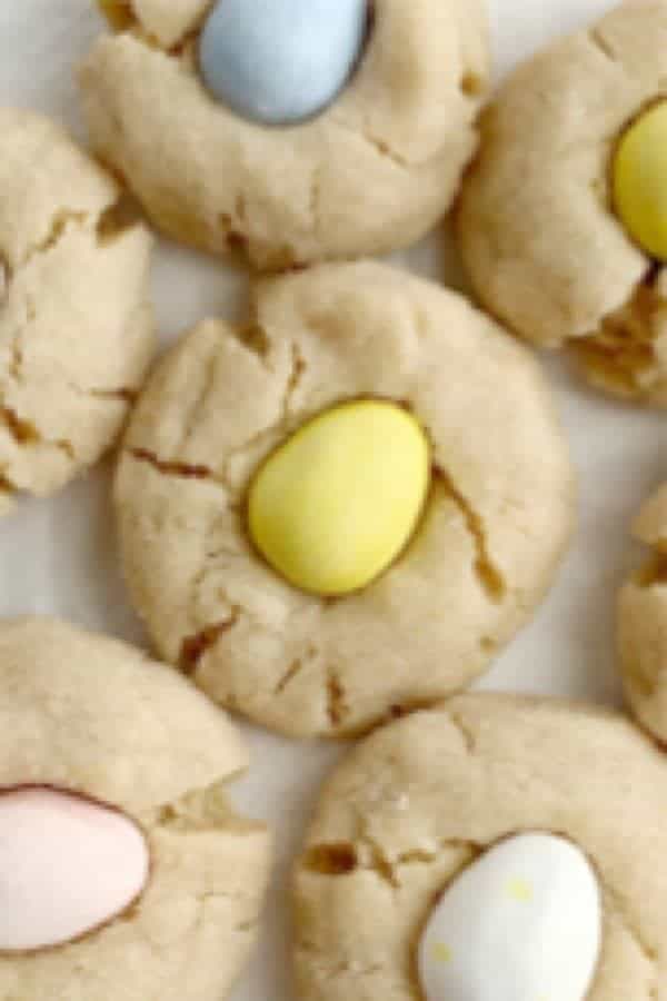 Cadbury Egg Kiss Cookies